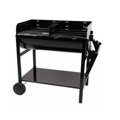 SOMAGIC Barbecue charbon sur chariot cuve acier 20 pers 85,5 x 47,5 cm JUMBO