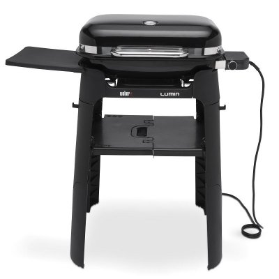 WEBER Barbecue &eacute;lectrique  lumin black stand Noir 
