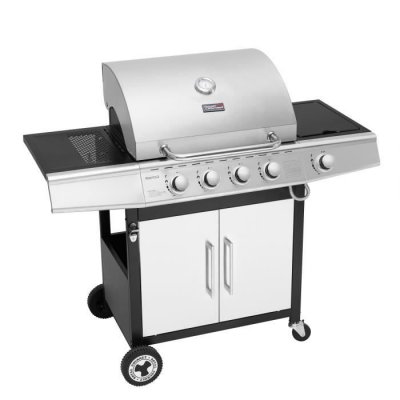 ROYAL GOURMET Barbecue Gaz &agrave; 4+1 Br&ucirc;leurs Puissance 14,5kW - Argent - 122 x 57 x 112 cm