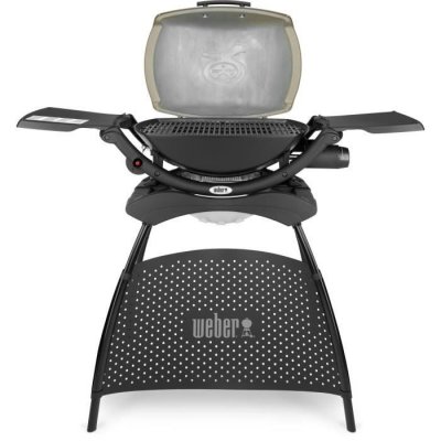 WEBER Barbecue  - &agrave; gaz - q2000 - avec pied - titanium 53060353