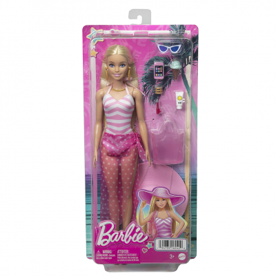 BARBIE  -  BEACH DAY  (CP4) - 21A - poup&eacute;e - 3 ans et +