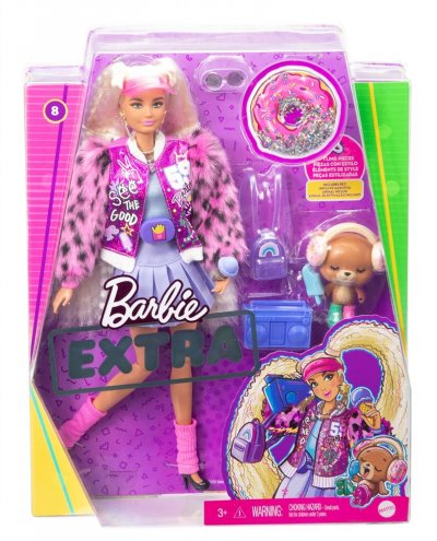 BARBIE  -  Extra Ourson &agrave; rollers - Poup&eacute;e - 3 ans et + 