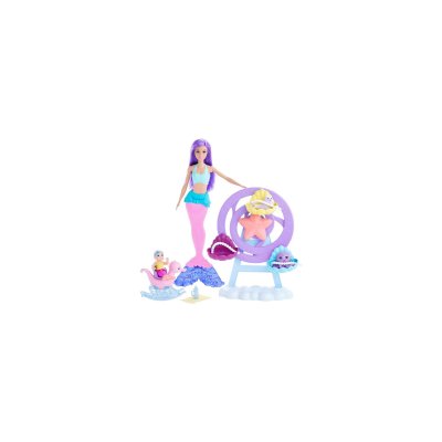 MATTEL Barbie Coffret Dreamtopia Babysitting avec Poup&eacute;e Sir&egrave;ne et Accessoires  Multicolore 