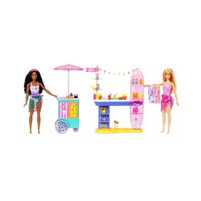 MATTEL Barbie - Coffret Malibu Et Brooklyn - Poup&eacute;e Mannequin - 3 Ans Et +