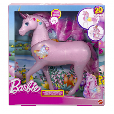 BARBIE  Figurine Licorne Avec Lumi&egrave;res Et Sons