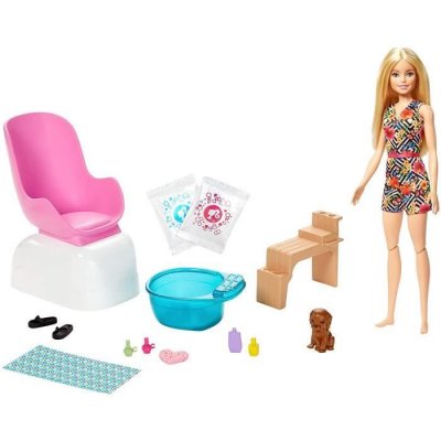 BARBIE  jeu p&eacute;dicure filles 12-pi&egrave;ces