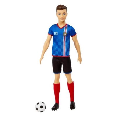 BARBIE  - Ken Footballeur - Poup&eacute;e Mannequin - D&egrave;s 3 ans
