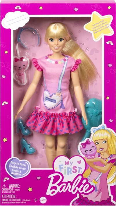BARBIE  My First Blonde With Cat Doll Rose