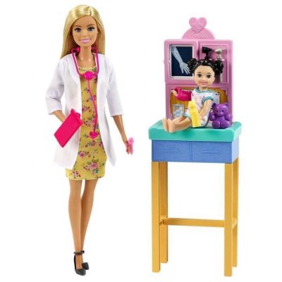 BARBIE  Pediatrician Playset Blonde Doll Multicolore