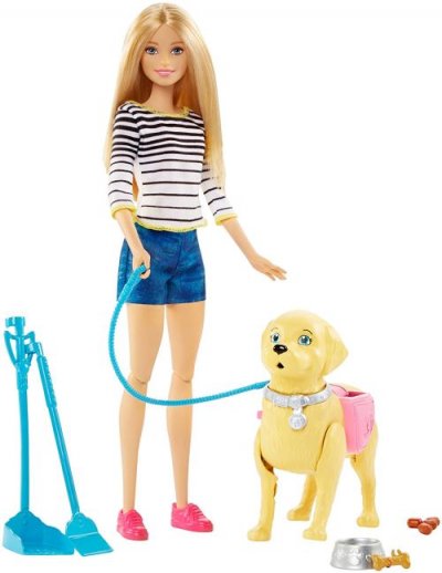 BARBIE  Poup&eacute;e  - Balade du chien DWJ68