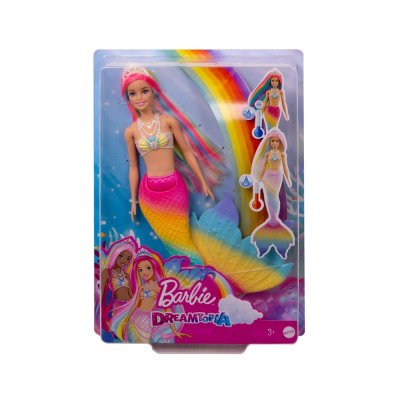 BARBIE  - Sir&egrave;ne Magique Arc-en-Ciel - Poup&eacute;e - D&egrave;s 3 ans 
