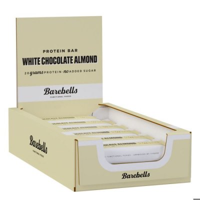 BAREBELLS  Protein Bar Chocolat blanc Amande (12 x 55 g)