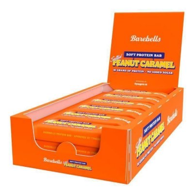 BAREBELLS  Soft Protein Bar Salted Peanut Caramel (12 x 55 g)