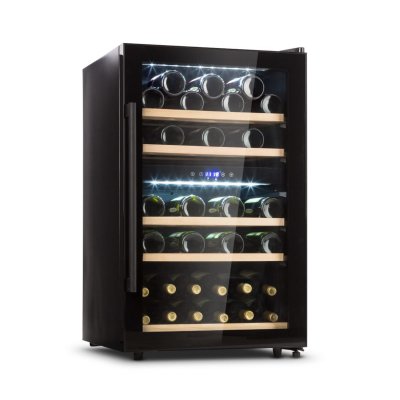 KLARSTEIN Barossa 40 Duo Cave &agrave; vin, 2 zones, 41 bouteilles, porte en verre 