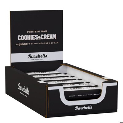 BAREBELLS Barre &eacute;nerg&eacute;tique et prot&eacute;in&eacute;e  Bars Cookies and Cream