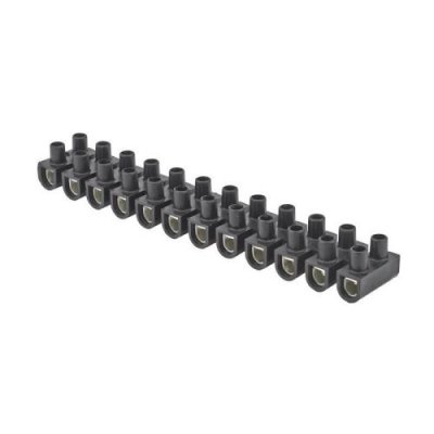 DEBFLEX Barrette de connexion  25mm2 noir 12 plots