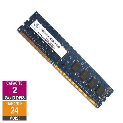 NANYA Barrette M&eacute;moire 2Go RAM DDR3 NT2GC64B88G0NF-CG DIMM PC3-10600U 