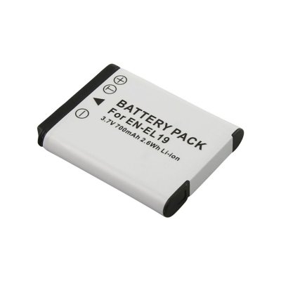 AVIZAR Batterie 700mAh pour Appareil Photo Nikon EN-EL19 3,7V Li-ion Blanc