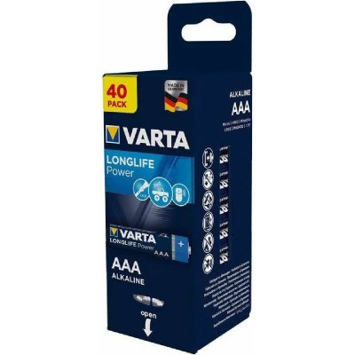 VARTA Batterie Alkaline Micro aaa LR03 Longlife Box (40-Pack) 04903 121 154 (04903 121 154) - 