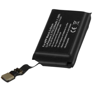 Batterie de Remplacement pour Watch 2 42mm Li-Polymer 3,77V 330mAh 1,2Wh Noir