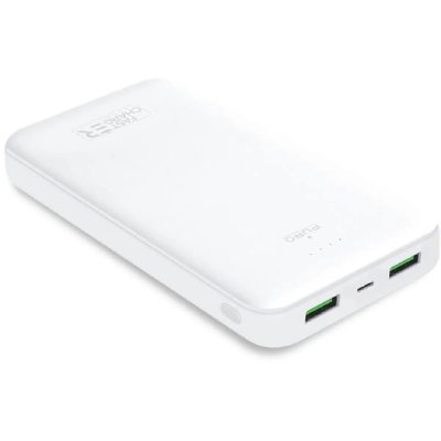 Batterie de secours USB A+A+C 20000 mAh FastCharge 10W Blanc Puro