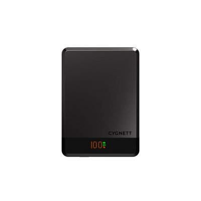 CYGNETT Batterie externe sans fil magn&eacute;tique  MagSlim 10000 mAh 20 W Noir