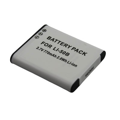  Batterie Li-ion 3.7V 680mAh 2.8Wh pour Appareil Photo Olympus Li-50B Gris