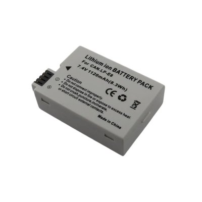 AVIZAR Batterie Li-ion 7.4V pour Appareil Photo Canon EOS 1120mAh Compatible LP-E8