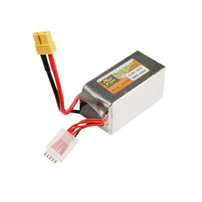 AVIZAR Batterie Li-Polymer 1.55A pour Drone FPV 4S 100C avec XT60 Plug 14.8V Noir