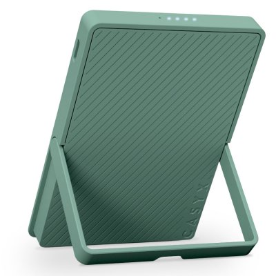 CASYX Batterie nomade 5000 mAh Qi2 MagSafe avec bequille vert
