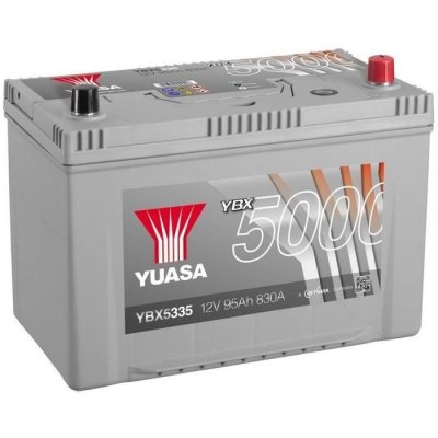 YUASA Batterie  Silver YBX5335 12v 100ah 830A Hautes performances D31D