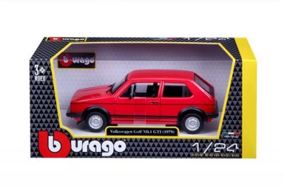 BBURAGO  -1/24 Golf GTI MK1 1979 Voiture, 18-21089, Couleur Assortie