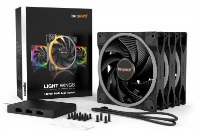 BE QUIET! Be Quiet Light Wings High Speed 140x140 Cm Fan Noir