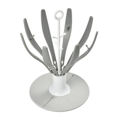 BEABA  &Eacute;gouttoir &agrave; biberon pliable Flower gris 