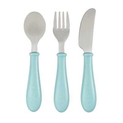 BEABA , set de 3 couverts inox airy green BEA3384349134617