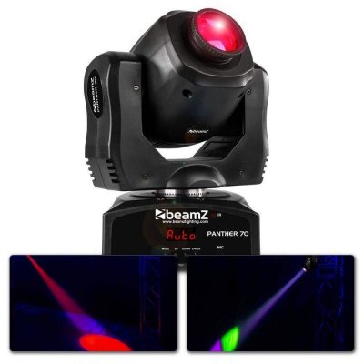 BEAMZ  Panther 70 - Lyre Spot LED 70W, mode DMX, roue de 7x Gobos, 7 couleurs