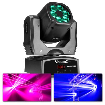 BEAMZ  Panther 80 Lyre LED - 6 x LED 12 Watts RGBW CREE