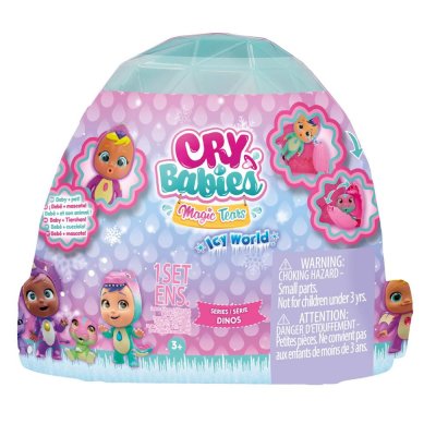 CRY BABIES MAGIC TEARS Bebes Llorones Magic Tears+pet Dino 8 Accessories Rose
