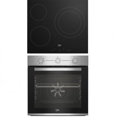 BEKO  Bbse12120xd 3 Stoves Embedded Set Argent&eacute; 60 cm