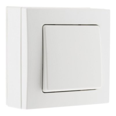 ZENITECH Bel'Vue Va & Vient 10A saillie borne auto Blanc