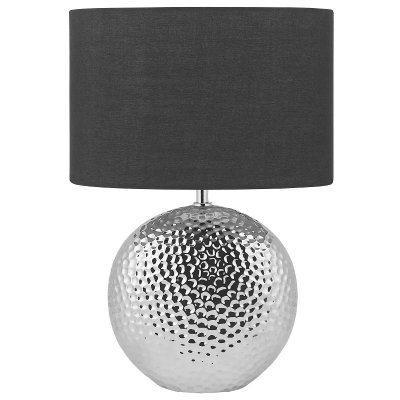 BELIANI  - Lampe &agrave; poser argent&eacute;e 51 cm NASVA