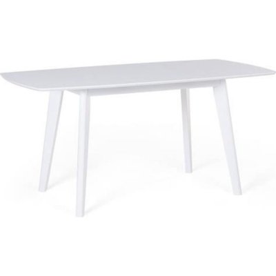Beliani Table de cuisine extensible 120x160 blanche SANFORD - blanc
