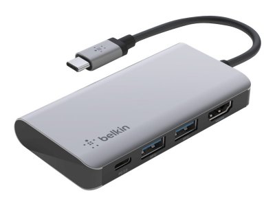 Belkin adaptateur usb-c multiport 4-en-1 AVC006BTSGY