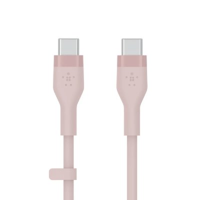 Belkin BOOST&acute;CHARGE Flex c&acirc;ble USB 2 m USB 2.0 USB C Rose - Neuf