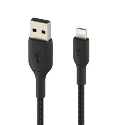 BELKIN  Boost Charge Lightning To Usb-a Cable Braided 0.15m Blanc