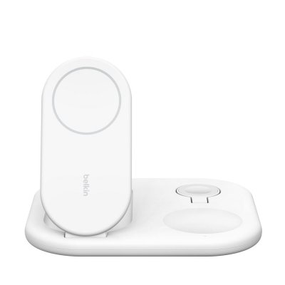 BELKIN  BoostCharge Magnetic Stand 3-in-1 Qi2 15W Blanc 