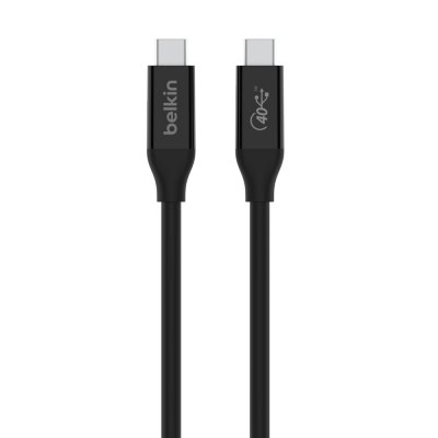 BELKIN  INZ001bt0.8MBK c&acirc;ble USB 0,8 m USB4 Gen 3x2 USB C Noir - Neuf