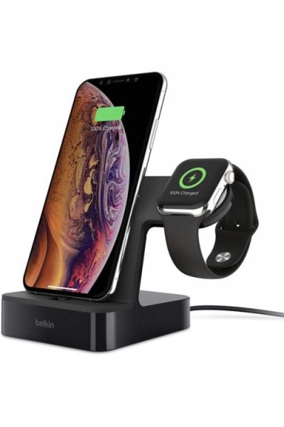 BELKIN  Powerhouse Charge Dock Pour Apple Watch Et Iphone, Noir
