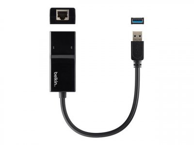 BELKIN  Usb 3.0 Gigabit Ethernet Adapter 10/100/1000mbps Noir