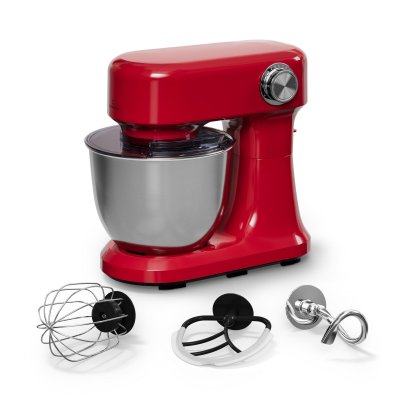 KLARSTEIN Bella Evo Robot P&acirc;tissier 1500W 5L Bol Inox 12 Vitesses Syst&egrave;me Plan&eacute;taire Robot de Cuisine Rouge